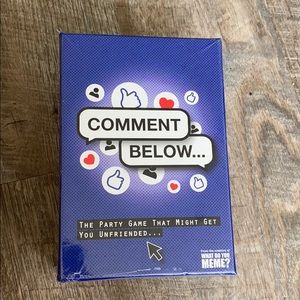 Brand new Comment Below card game
